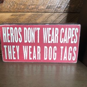 Wooden Sign for Military Family
